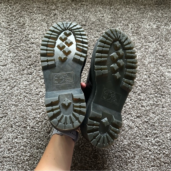 Dr Martens Black Leather Holly Oxford Tie Up Loafers Size 6 - Picture 7 of 10